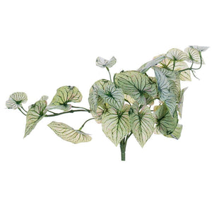15" Artificial Variegated Leaves Light Green Hanging Vine 1