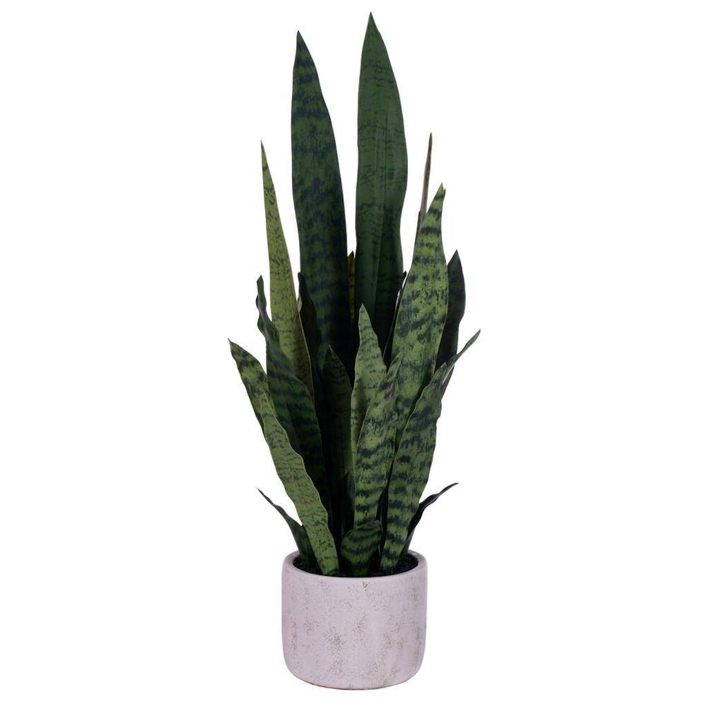 28" Artificial Green Snake Potted Plant Potted 1