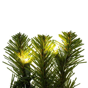 36" Green Deluxe Sequoia Pine Wreath 200 Warm White Lights 2