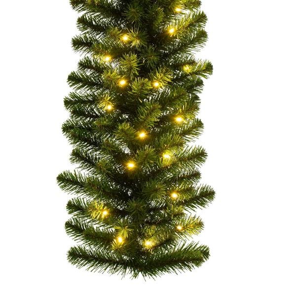 9' x 14" Artificial Deluxe Sequoia Pine 100 Warm White Lights Garland 2