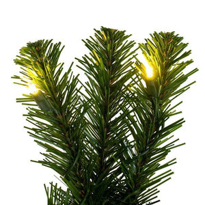 9' x 14" Artificial Deluxe Sequoia Pine 100 Warm White Lights Garland 3