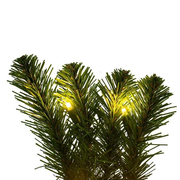 60" Green Deluxe Sequoia Pine Wreath 500 Warm White 2
