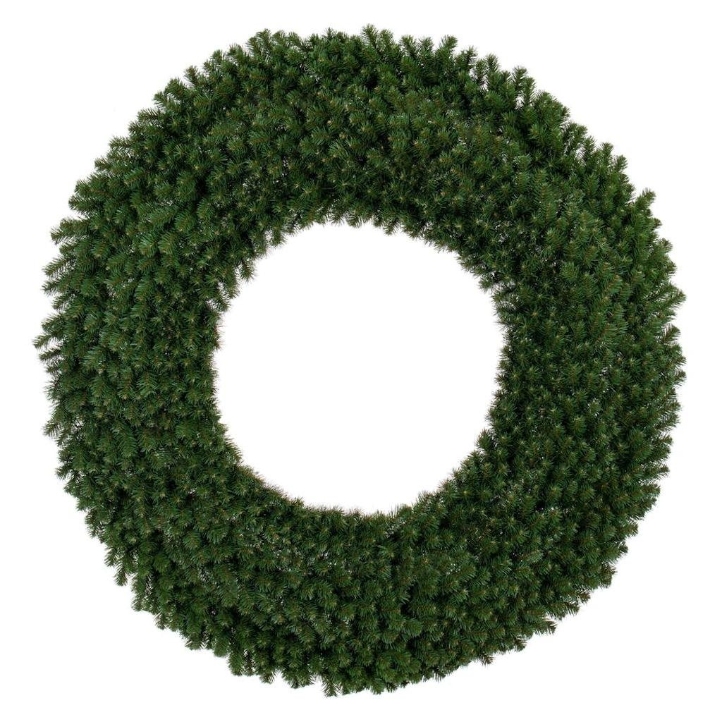 72" Green Deluxe Sequoia Pine Wreath Unlit 1