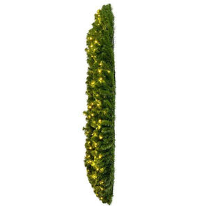 72" Green Deluxe Sequoia Pine Wreath 600 Warm White 3