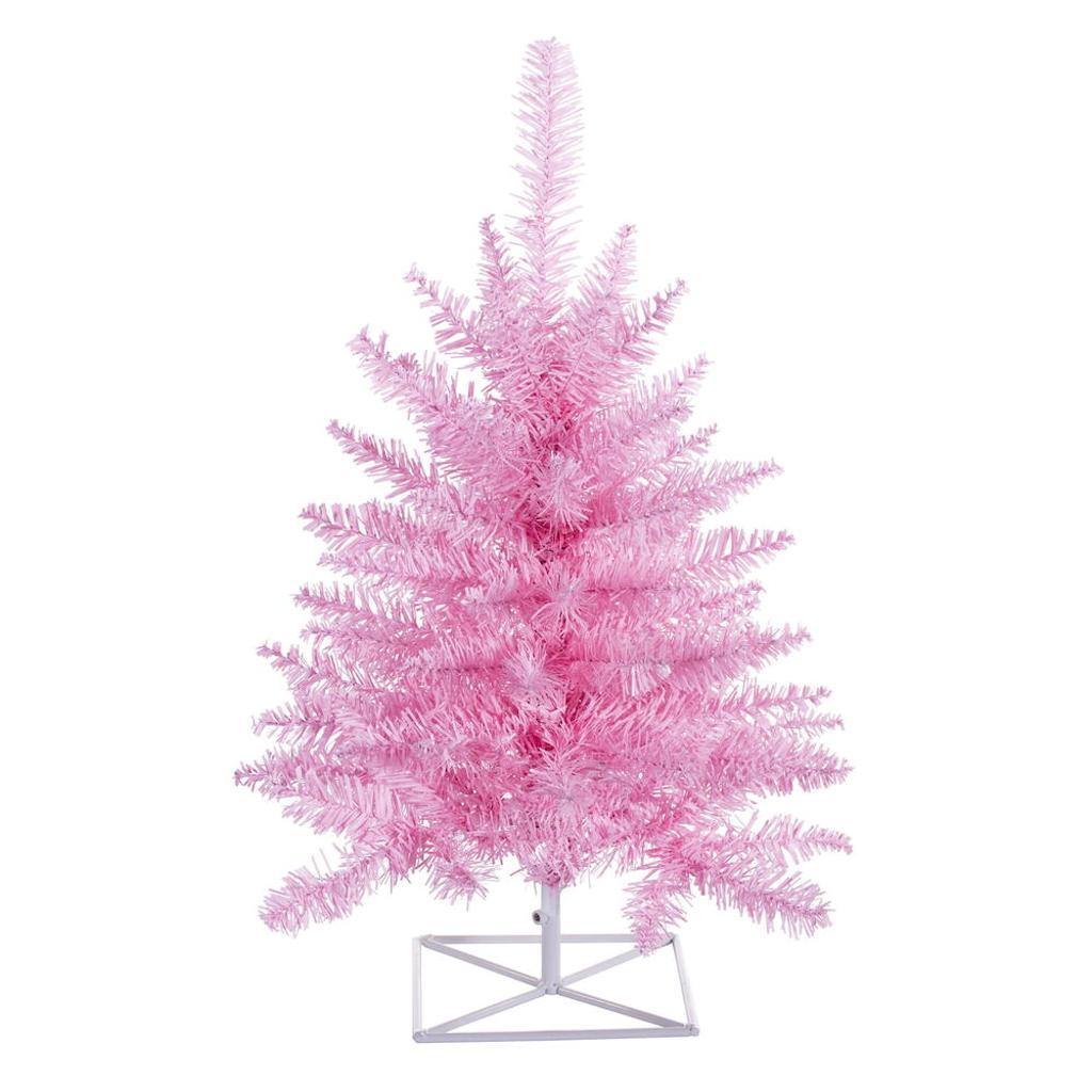 2' x 20" Artificial Pink Fir Tree Unlit 1