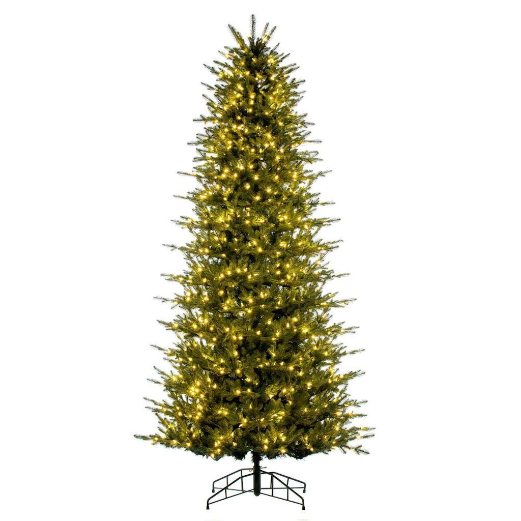 9' x 53" Artificial Slim Georgian Fraser 1000 Dura-Lit Warm White LED Lights Pre-Lit 1