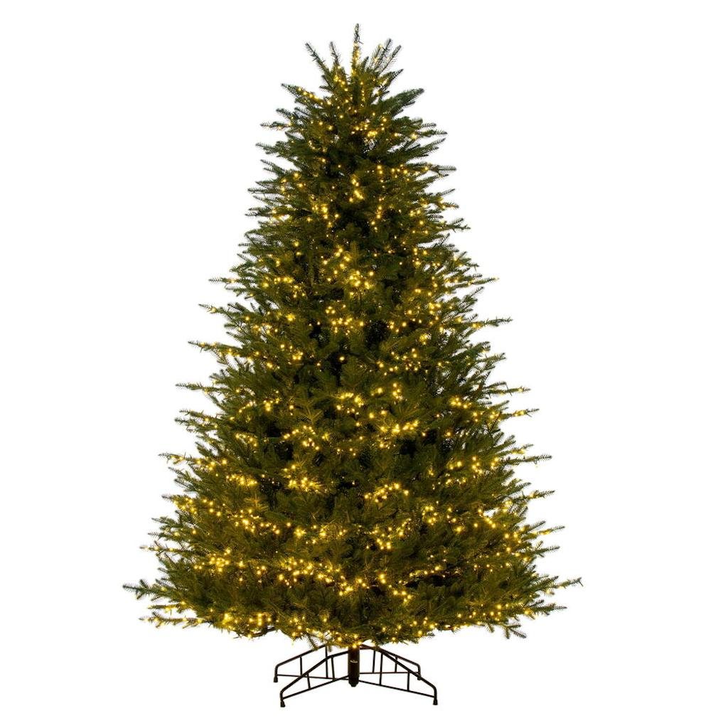 6.5' x 53" Artificial Georgian Fraser 2200 3mm Warm White LED Lights Pre-Lit 1