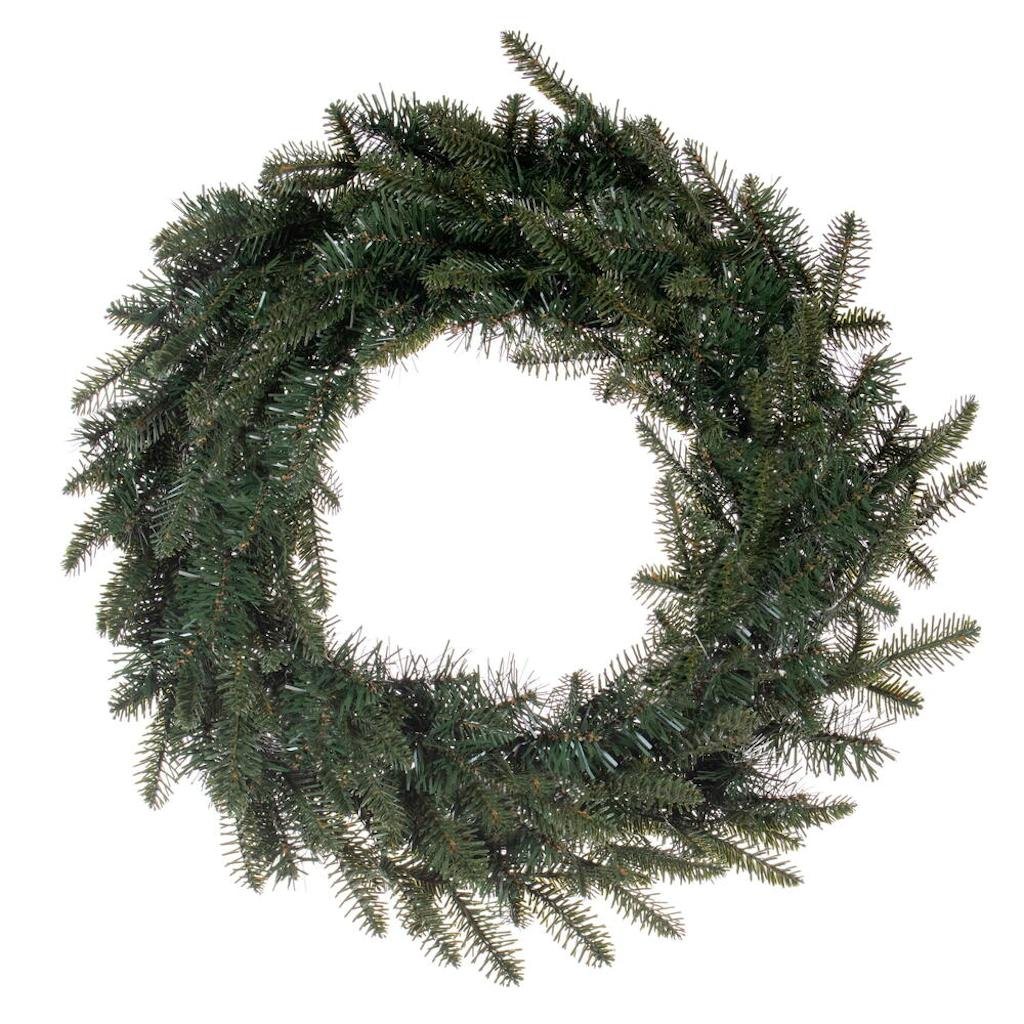 24" Green Georgian Fraser Fir Wreath Unlit 1