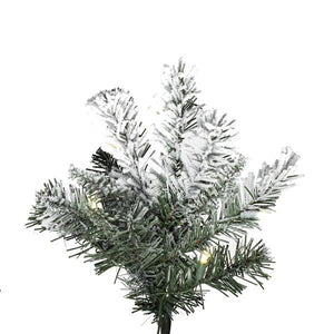 6.5' x 38" Artificial Frosted Glacier Pine 400 Warm White Mini Angle LED Lights 2