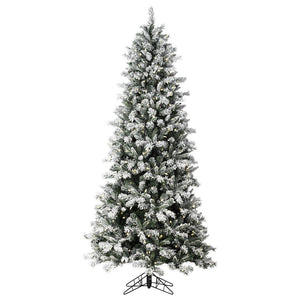6.5' x 38" Artificial Frosted Glacier Pine 400 Warm White Mini Angle LED Lights 1