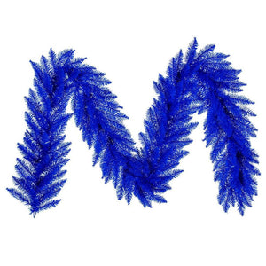 9' x 14" Blue Artificial Garland 1