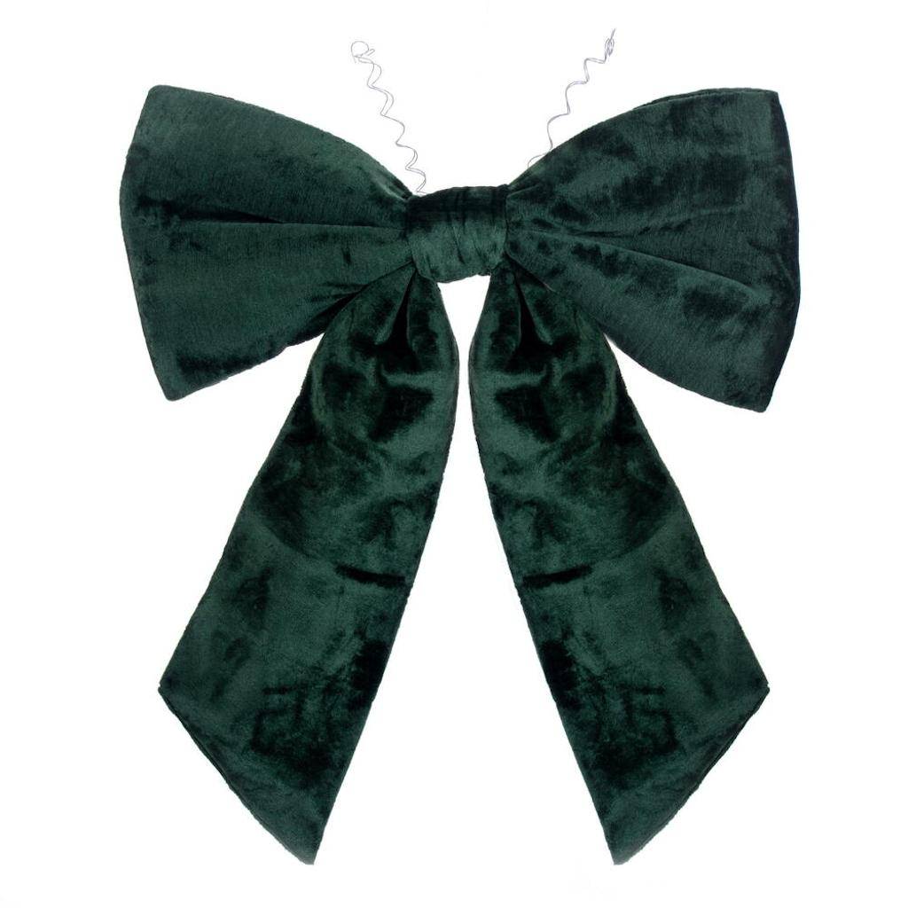 36" x 45" Dark Green Faux Fur Bow 1