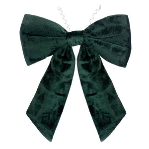36" x 45" Dark Green Faux Fur Bow 1