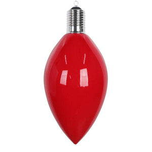 15.5" Red Enamel C9 Bulb Ornament 1