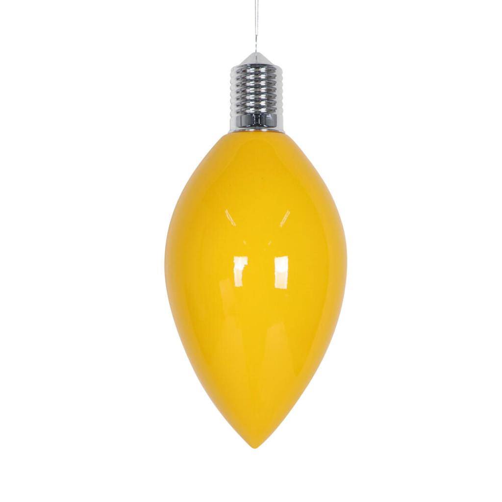 15.5" Yellow Enamel C9 Bulb Ornament 1