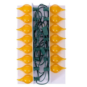 15' 15 Light G45 Flame Tip Amber LED String Light Set 2