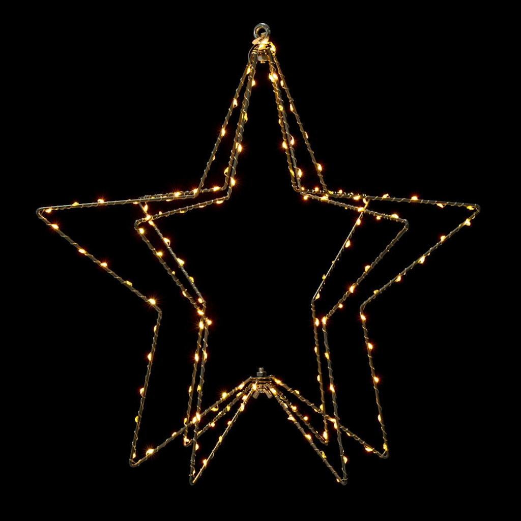 18" 180 Lights Warm White Twinkle Steel Wire LED Silhouette Light 1