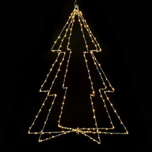 24" 240 Light Warm White Steel Wire LED Tree Silhouette Light 2