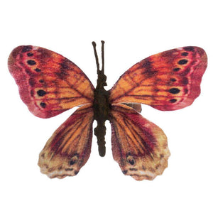 4.5" Pink / Mocha / Yellow Butterfly Clip (12 Pack) 1