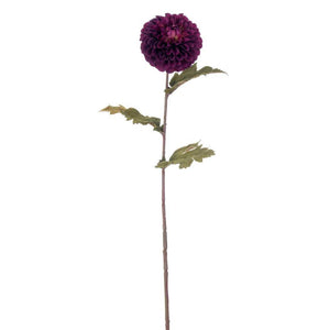 29" Artificial Plum Dahlia Stem (4 Pack) 1
