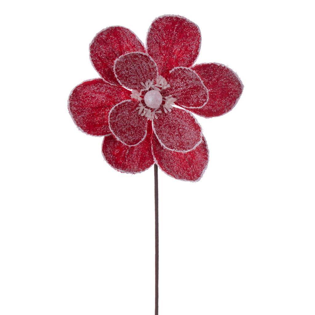 23" Red Magnolia Stem (3 Pack) 1
