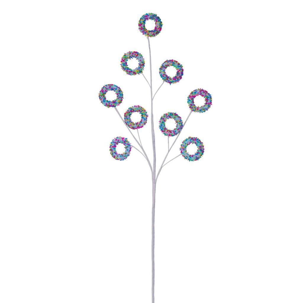 36" Blue Glitter Circle Spray (3 Pack) 1