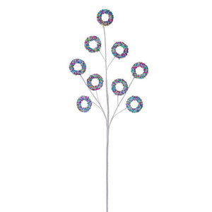 36" Blue Glitter Circle Spray (3 Pack) 1