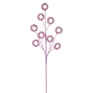 36" Pink Glitter Circle Spray (3 Pack) 1