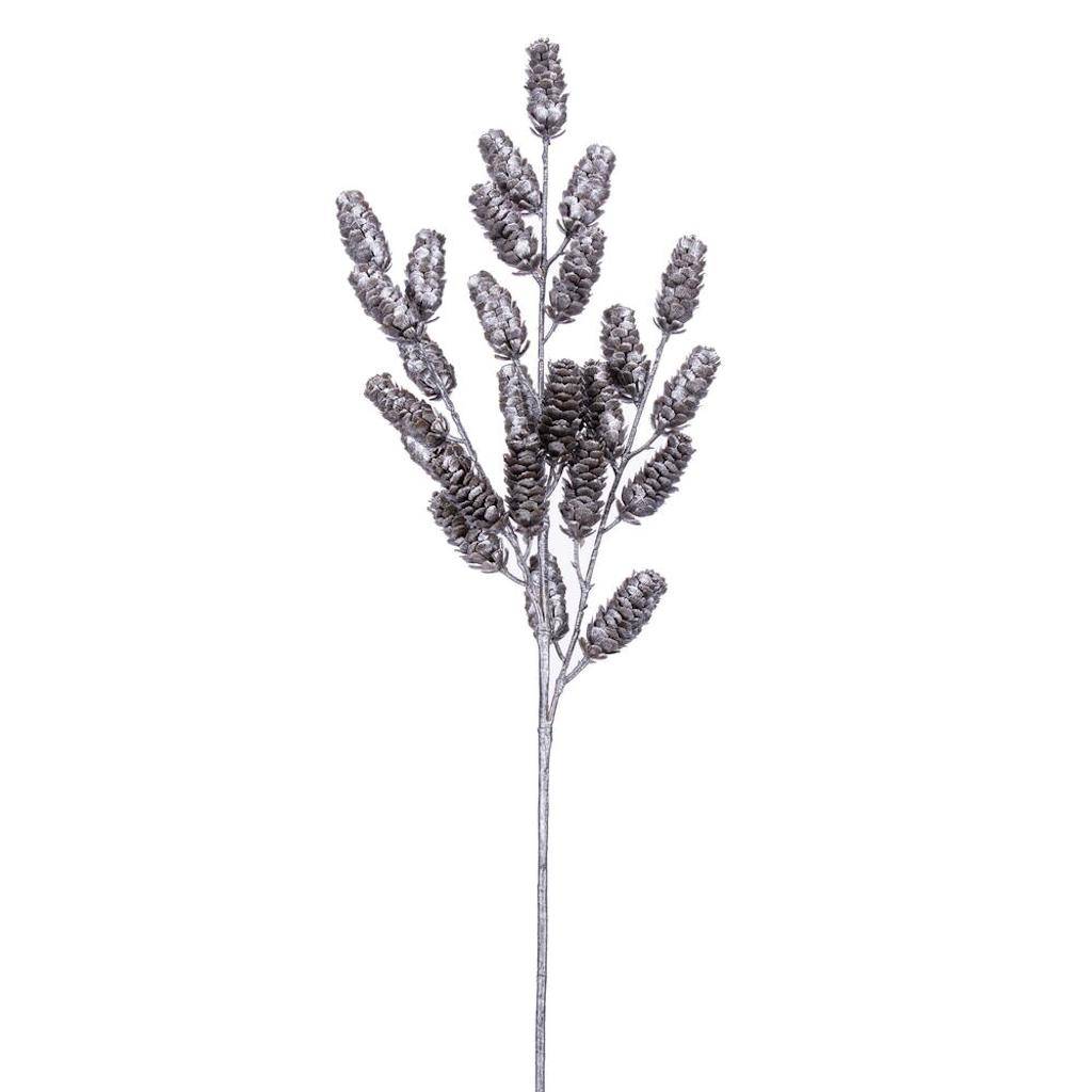 26" Silver Pinecone Spray (2 Pack) 1