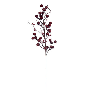 31" Dark Red Berry Spray (3 Pack) 1