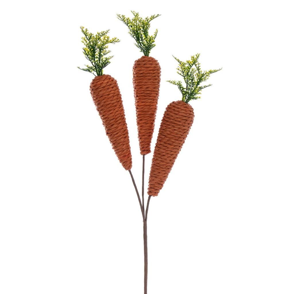 26" Orange Jute Carrot Spray (2 Pack) 1