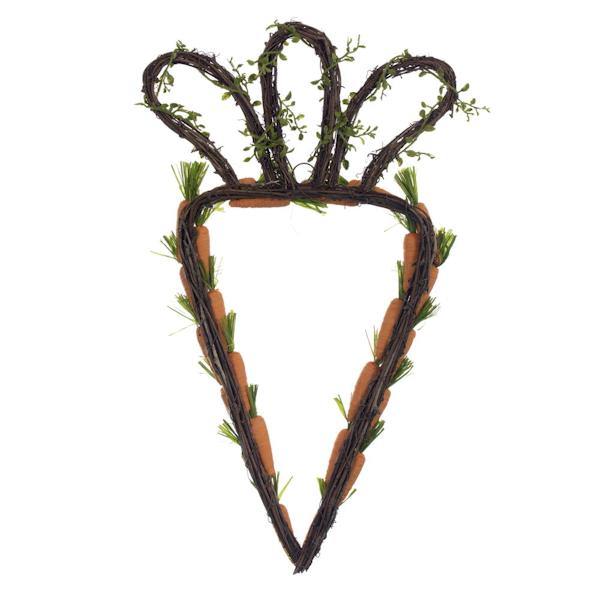 22" Artificial Orange Carrot Shape Wreath 3