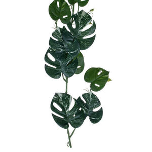 6' Artificial Green Monstera Garland 2