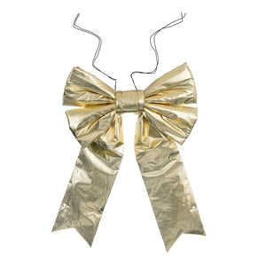 18" x 23" Gold Metallic UV Bow 1