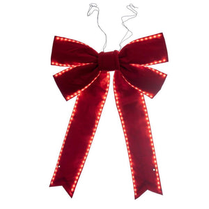 36" x 45" Red - Velvet UV Bow 1