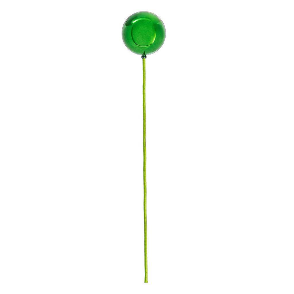 3" x 18" Green Shiny Ball Stick (12 Pack) 1