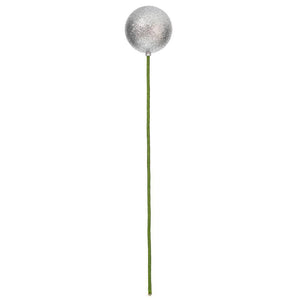 3" x 18" Silver Glitter Ball Stick (12 Pack) 1