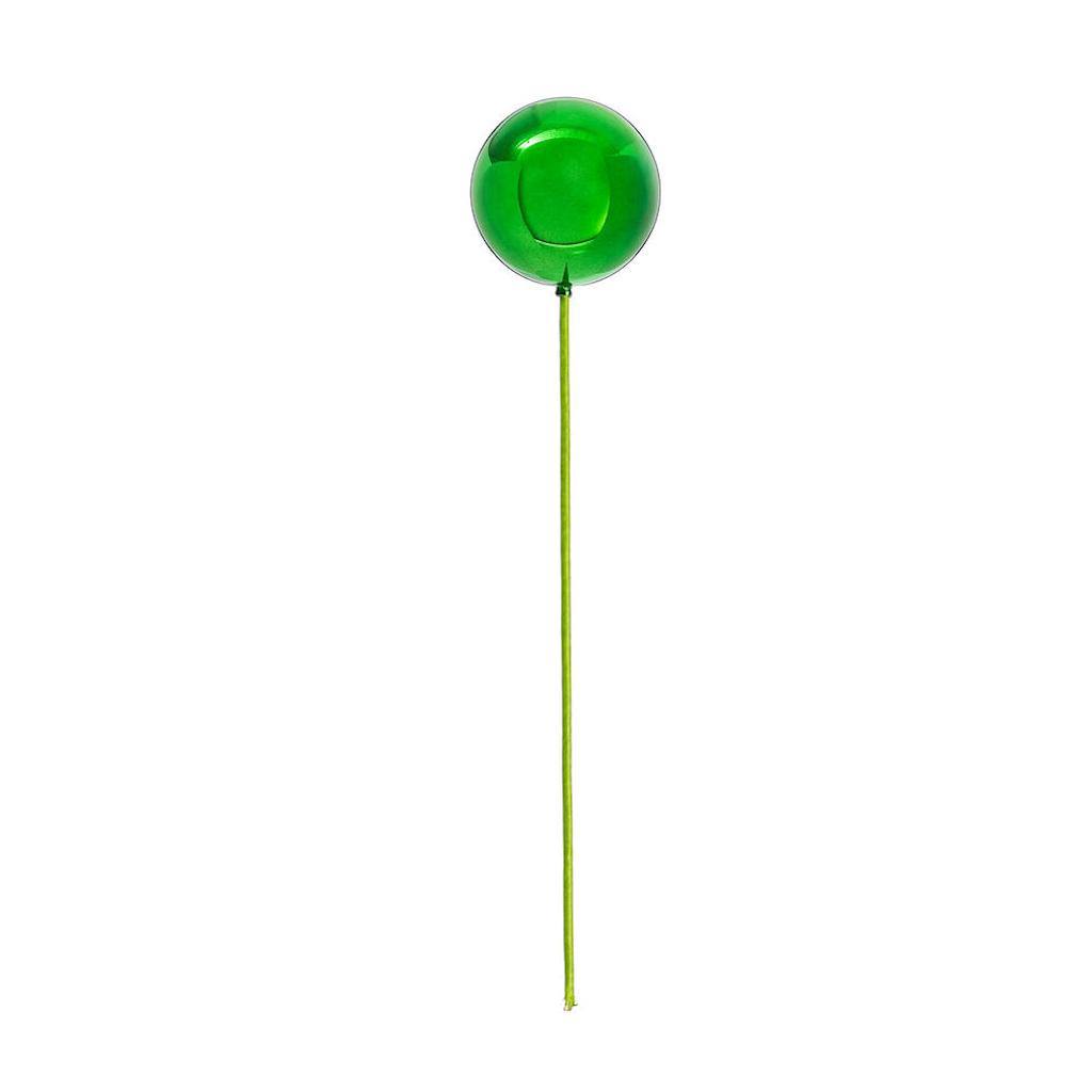 4" x 18" Green Shiny Ball Stick (6 Pack) 1