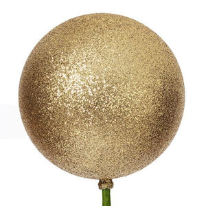 4" x 18" Gold Glitter Ball Stick (6 Pack) 2