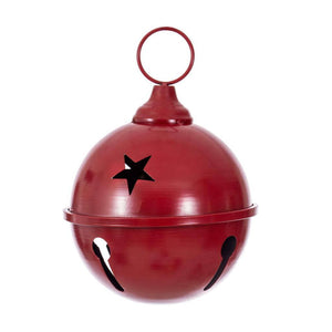 6" Red Iron Bell Ornament 1
