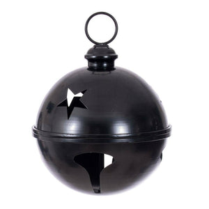 10" Black Iron Bell Ornament 1