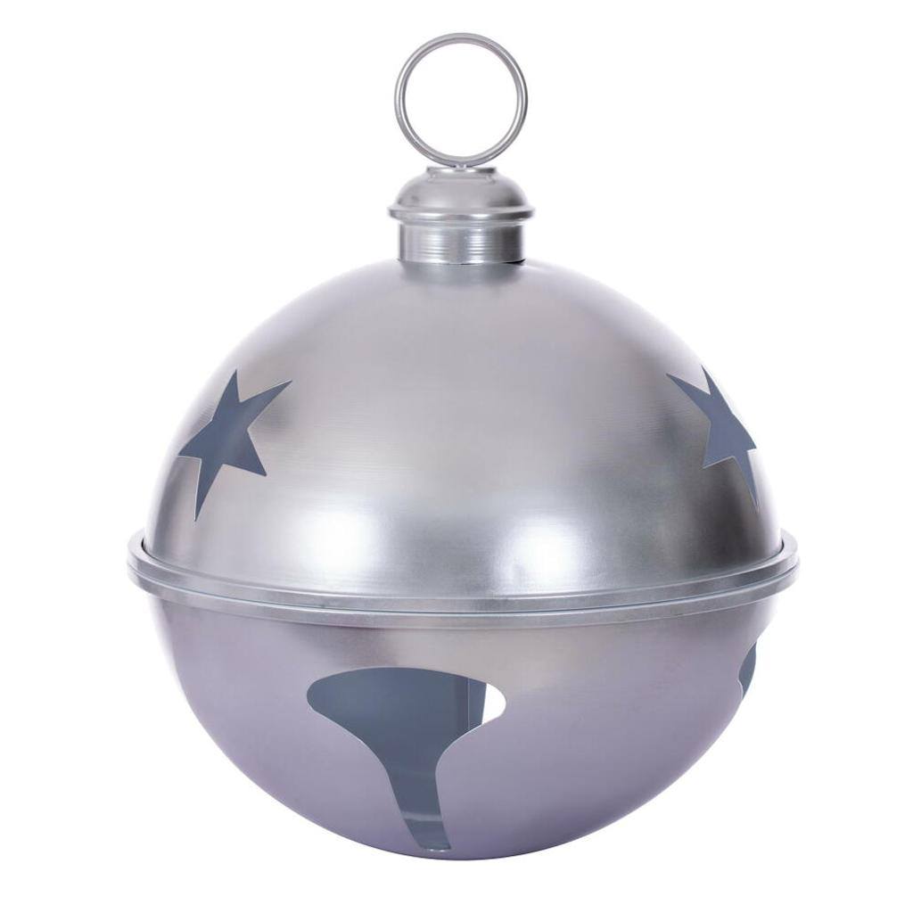 18" Silver Iron Bell Ornament 1