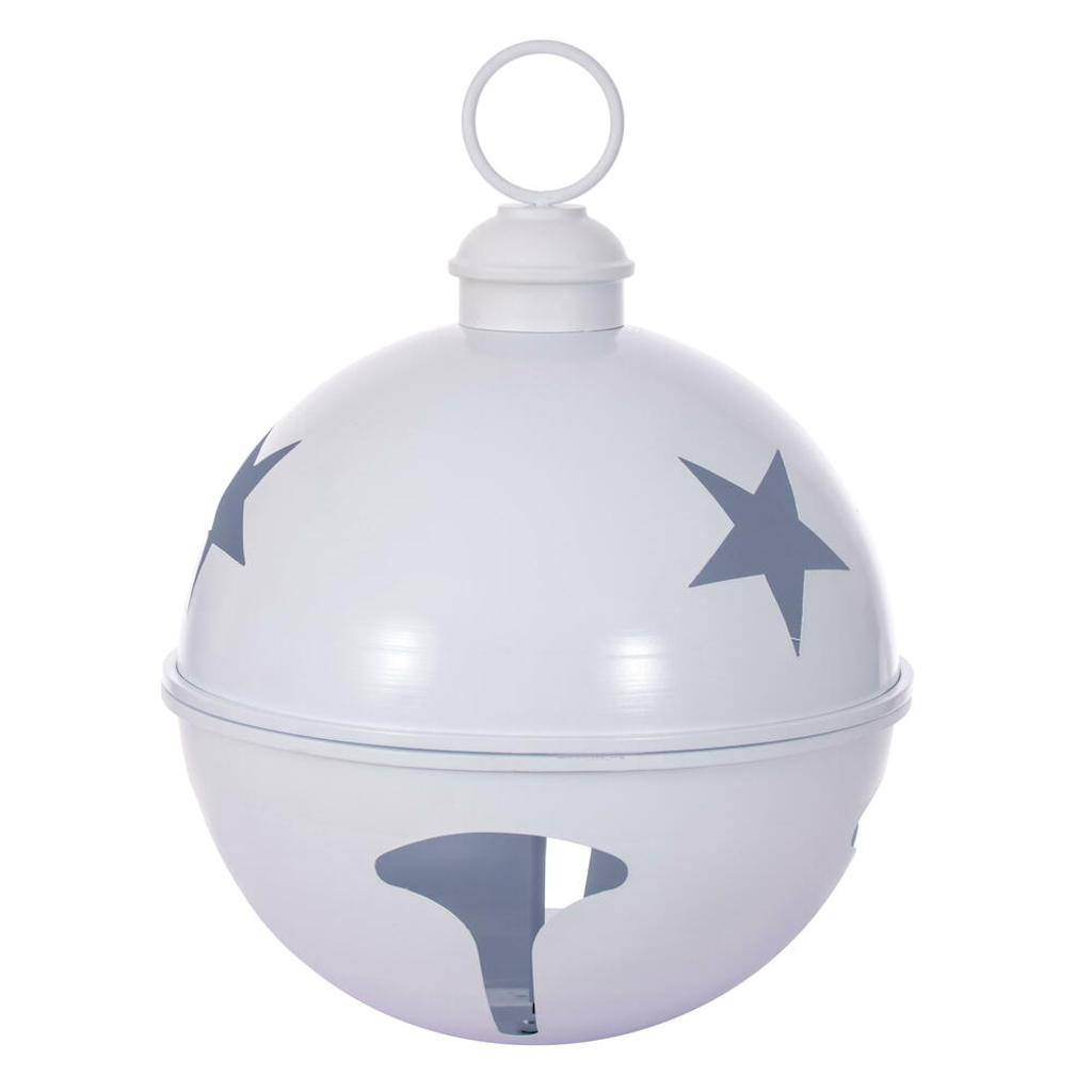 20" White Iron Bell Ornament 1