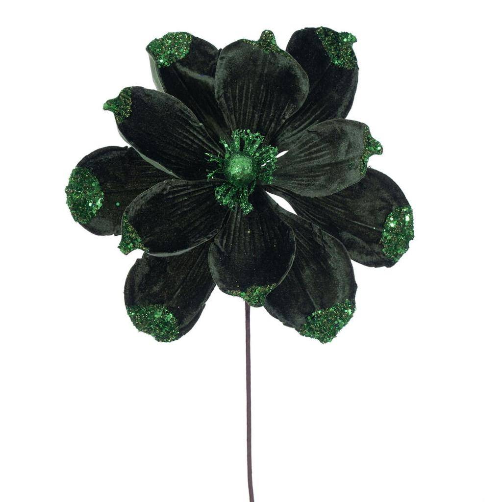 21.5" Artificial Green Velvet Magnolia (4 Pack) 1
