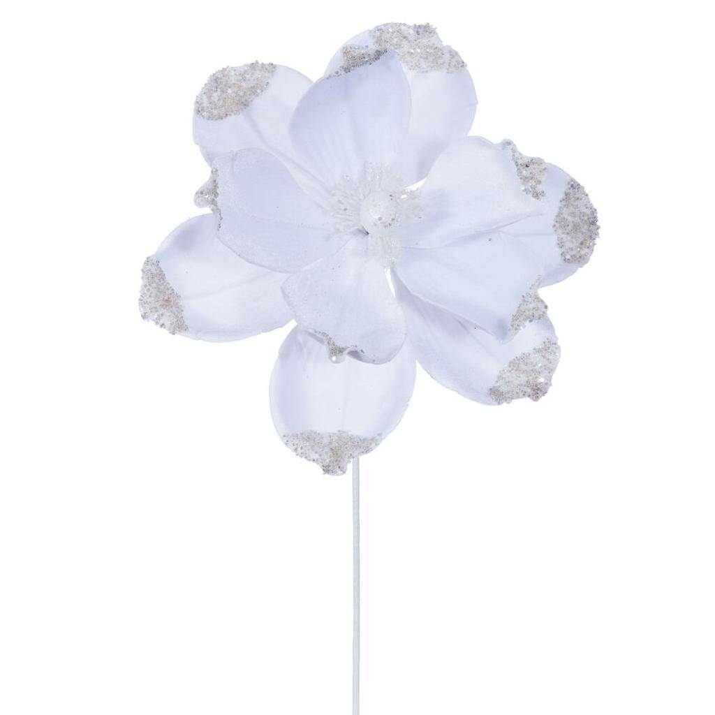 21.5" Artificial White Velvet Magnolia (4 Pack) 1
