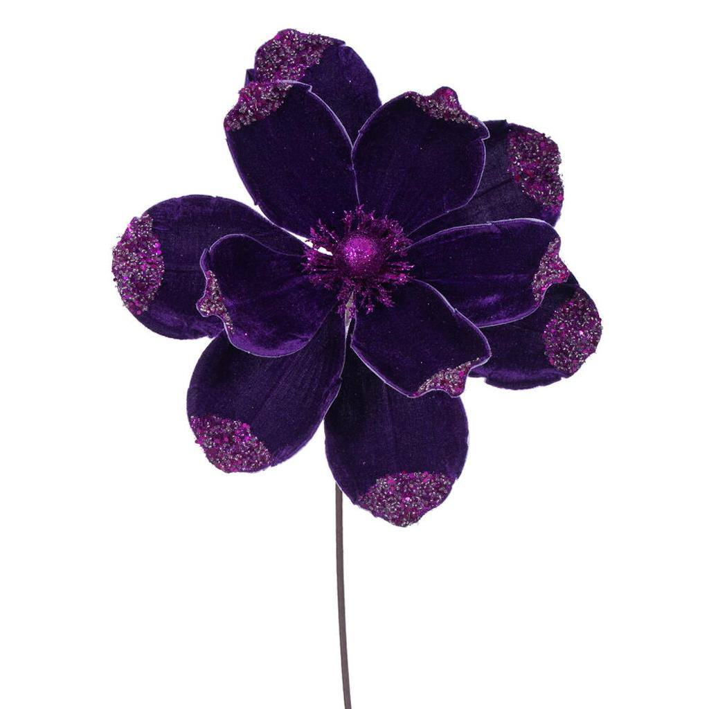 21.5" Artificial Plum Velvet Magnolia (4 Pack) 1