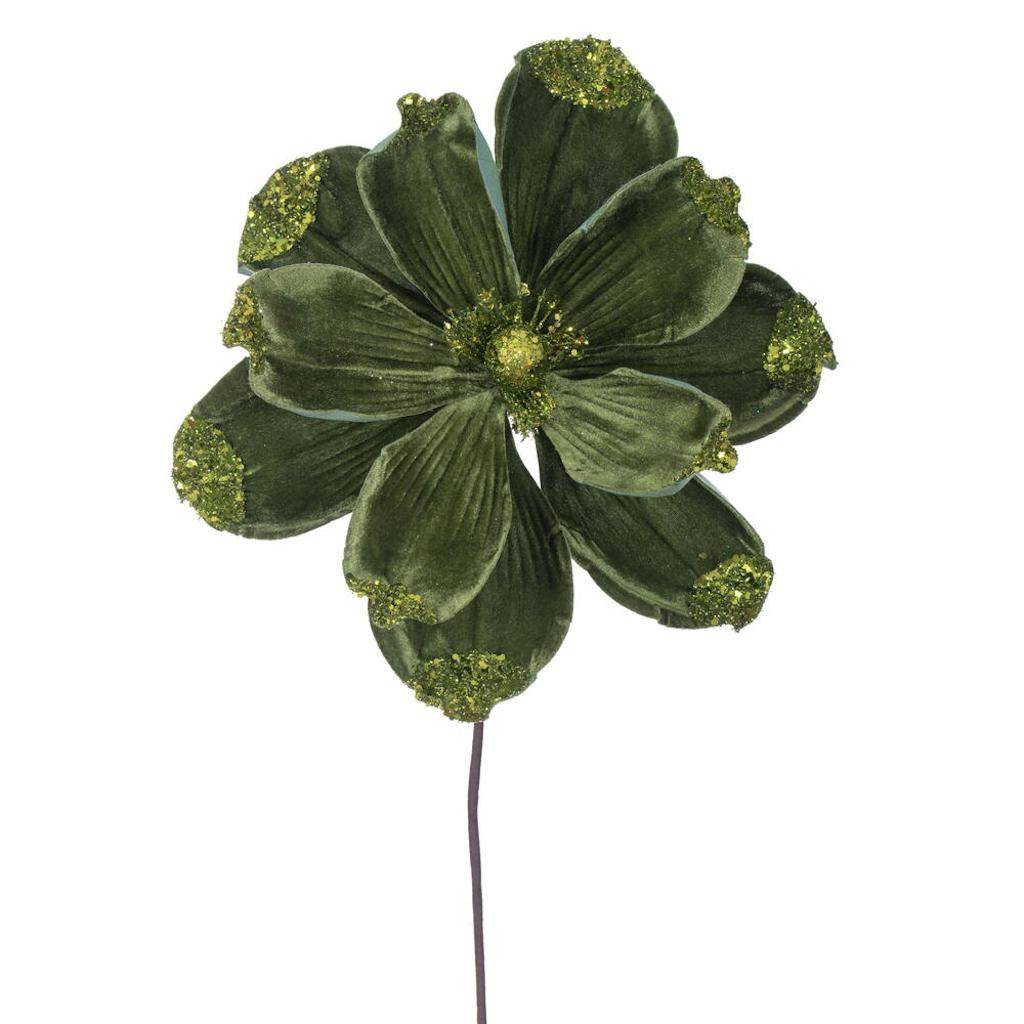 21.5" Artificial Lime Velvet Magnolia (4 Pack) 1