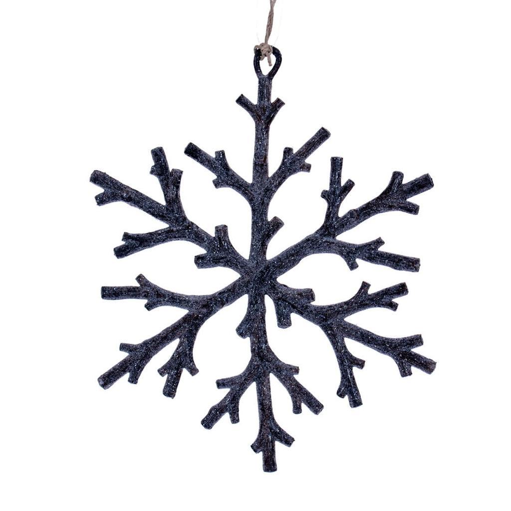 6" Brown Twig Snowflake Ornament (8 Pack) 1