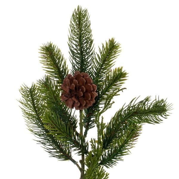6' x 12" Artificial Pine Unlit Garland with Cones 2