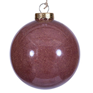 6" Mauve Ball Ornament (2 Pack) 1